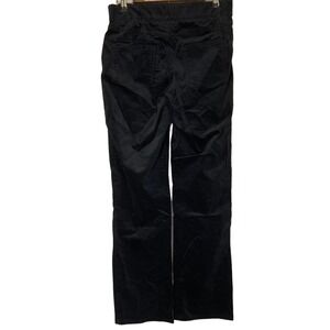 A627211 DENIM & CO Signature Lightly Bootcut Stretch Velvet Pants Black 8